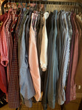 Ruffled Collar Cropped Button-Down Shirt